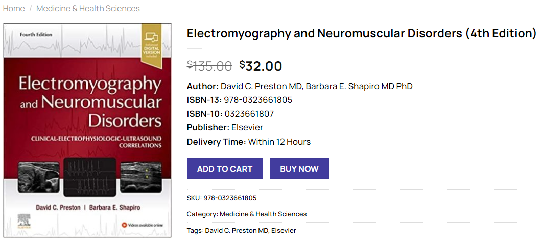 Pdf Electromyography And Neuromuscular Disorders Th Edition