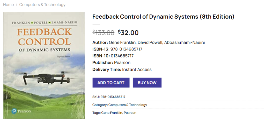 (PDF) Feedback Control Of Dynamic Systems (8th Edition) - Gene Franklin