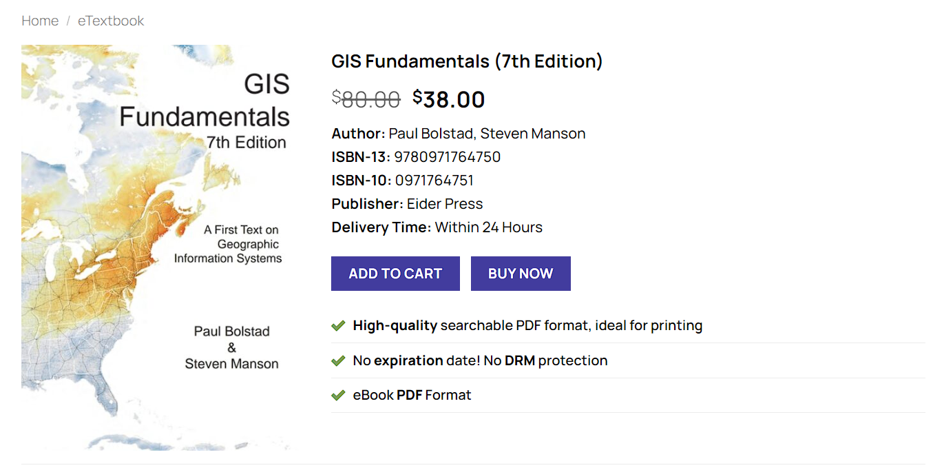 (PDF) GIS Fundamentals, 7th Edition - Eider Press