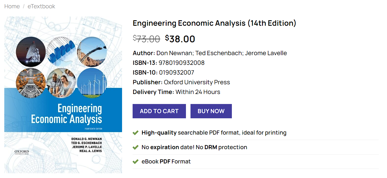 (PDF) Engineering Economic Analysis,14th Edition - Oxford Press