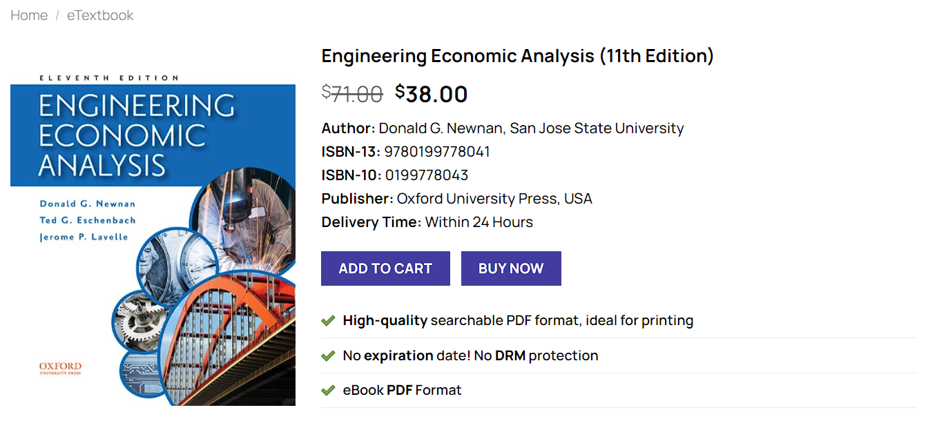 (PDF) Engineering Economic Analysis, 11th Edition - Oxford Press