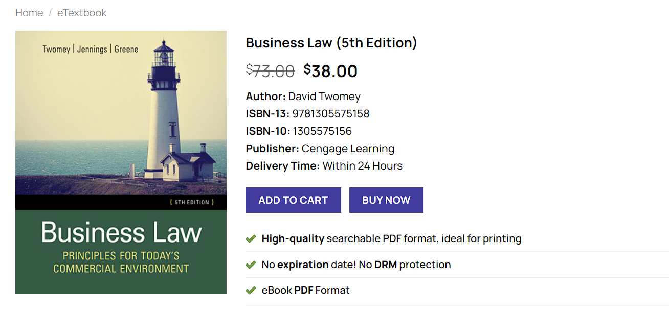  pdf business law 5th edition cengage learning